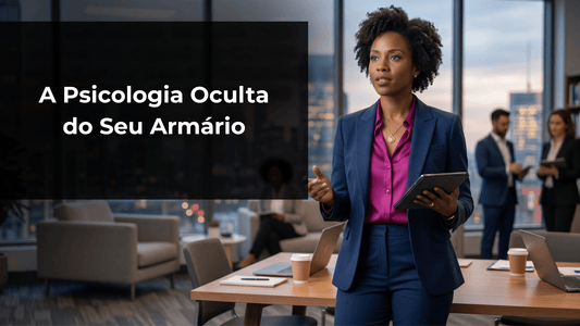 A Psicologia Oculta do Seu Armário: Como as Cores Moldam a Sua Autoridade e Influência no Trabalho